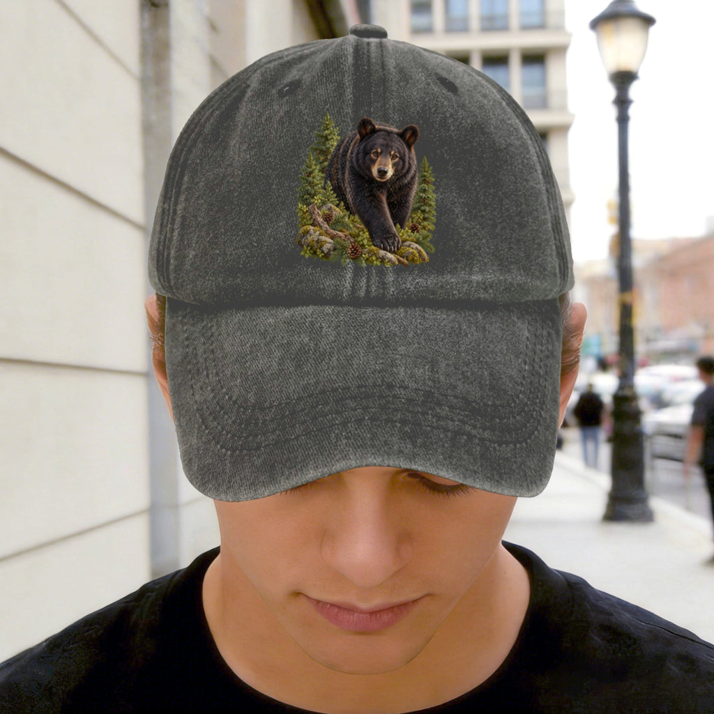Bear Washed Baseball Cap