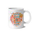 Autumn Leaves White Mug (11 oz, One-Sided Print)