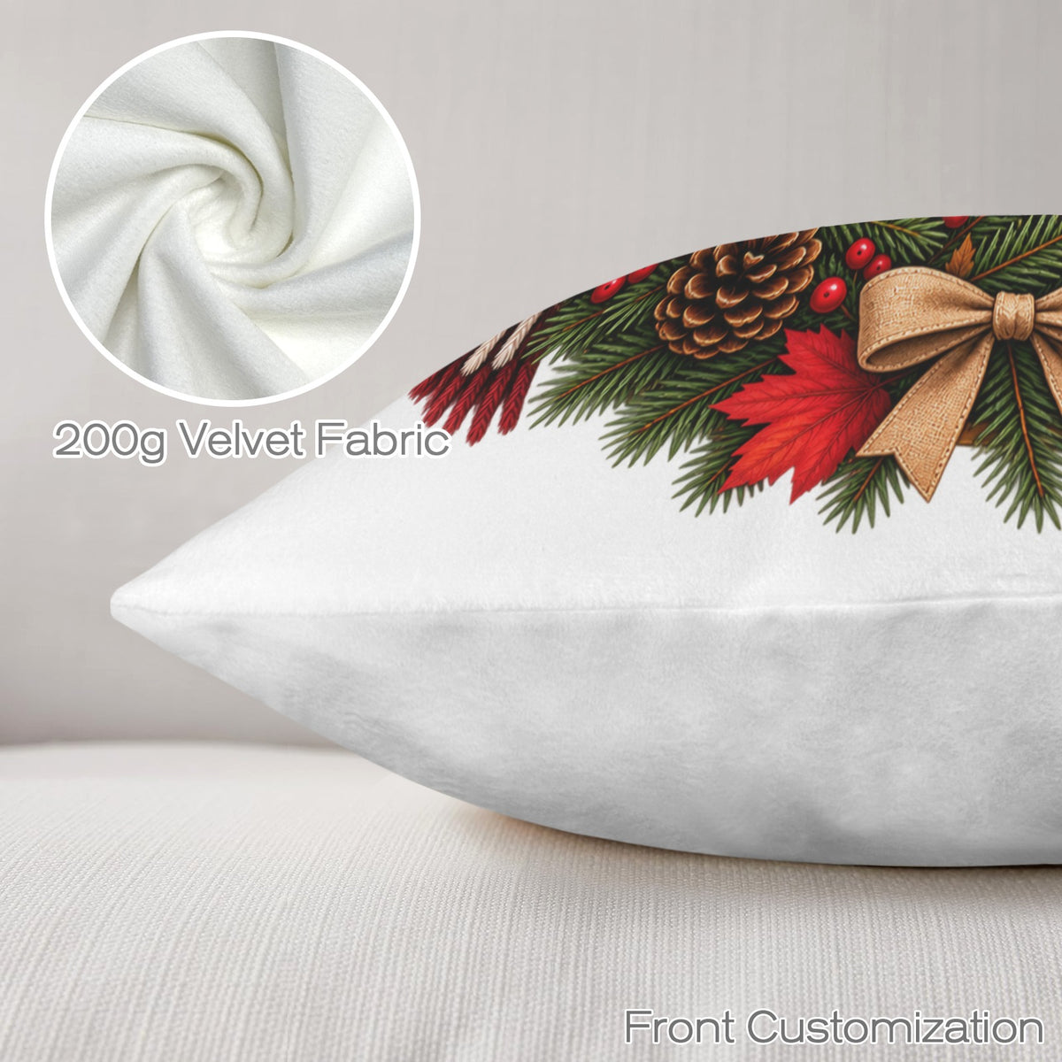 Howlet and Fawn Signature Collection Velvet Pillow Case 18 x 18 inch (One Side)