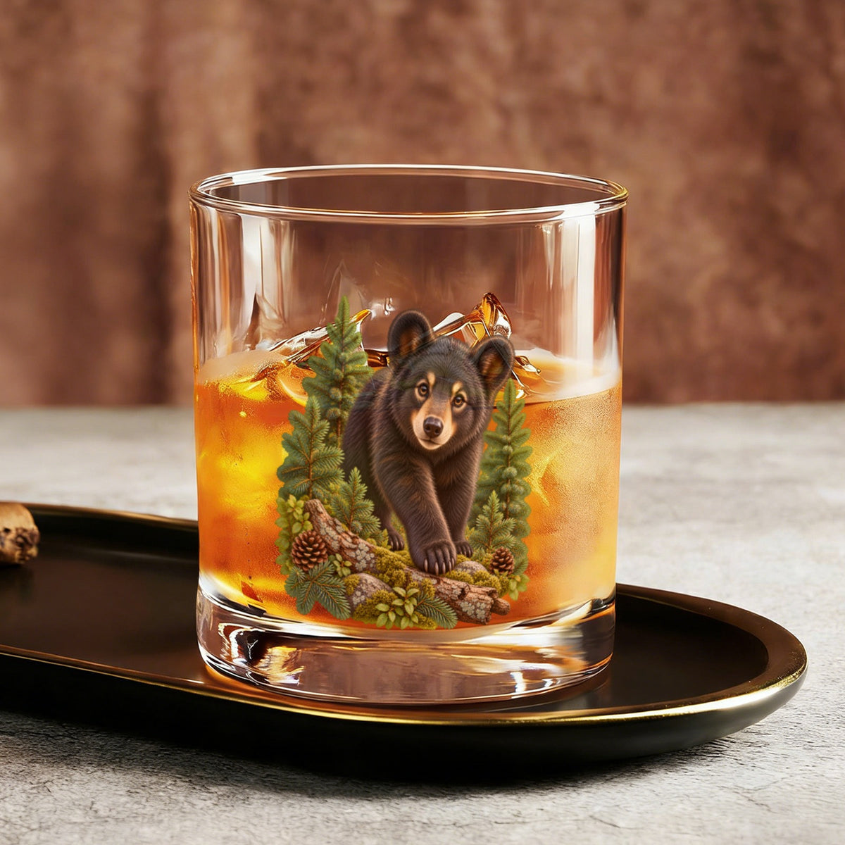 Bear Cub 10oz Whiskey Glass