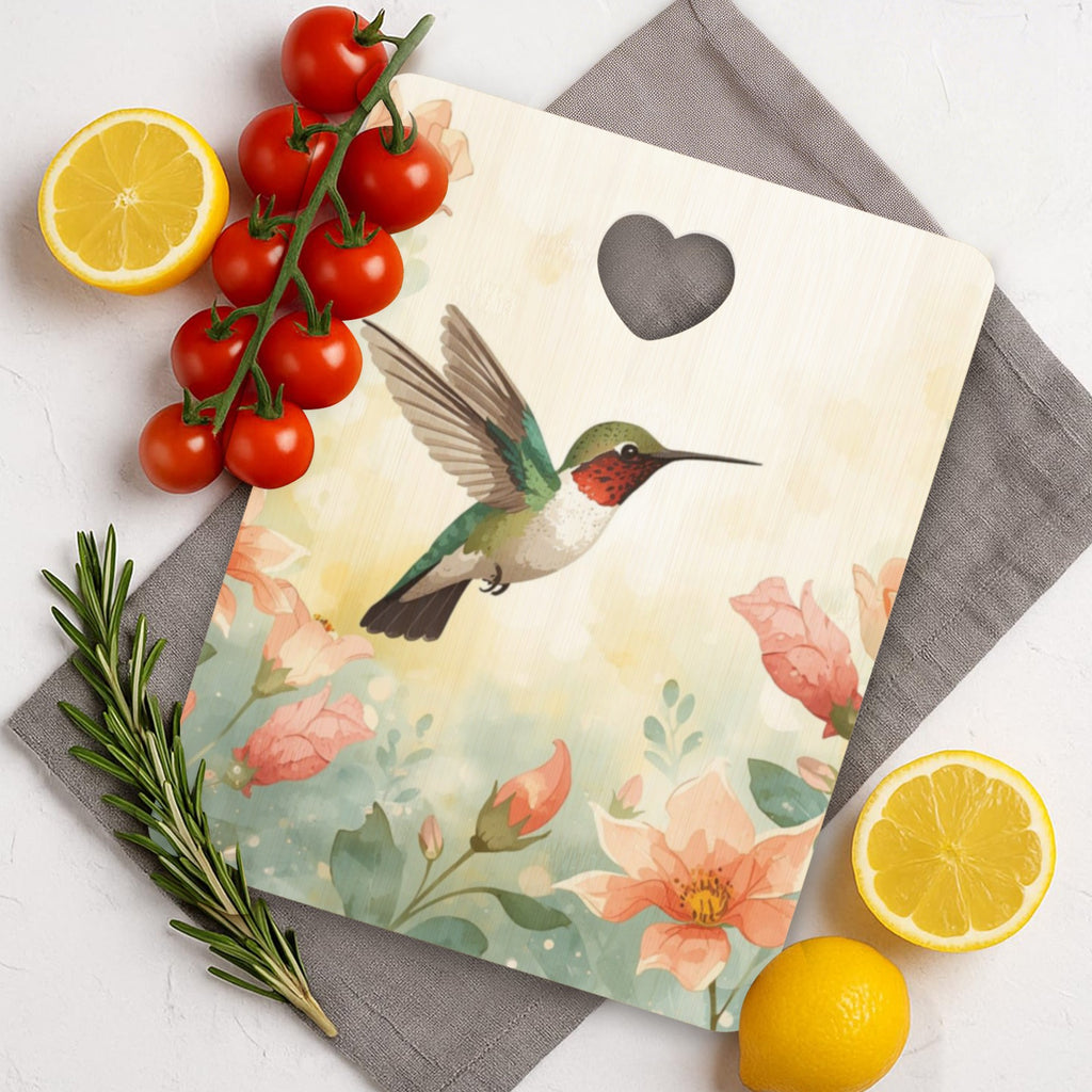 Garden Jewel Heart-Shaped Cutout Cutting Board