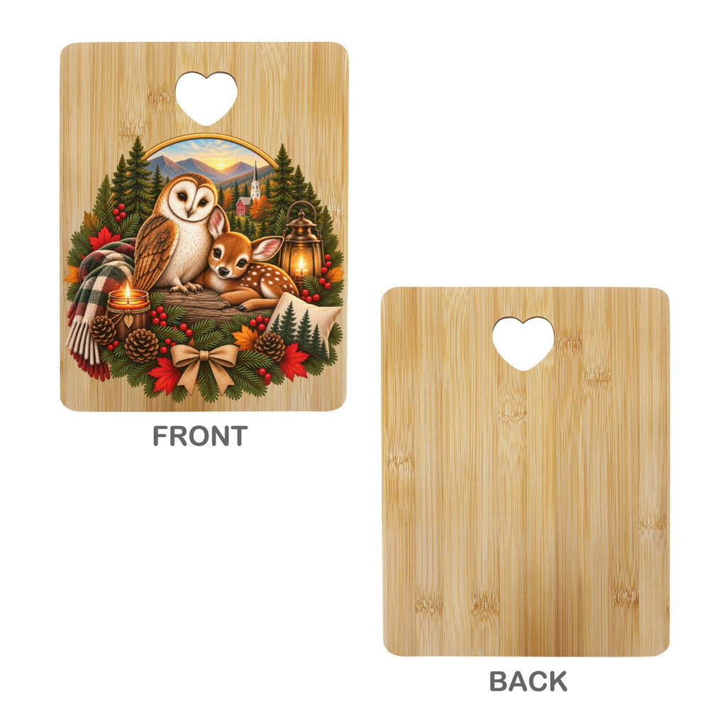 Howlet and Fawn Signature Collection Heart-Shaped Cutout Cutting Board
