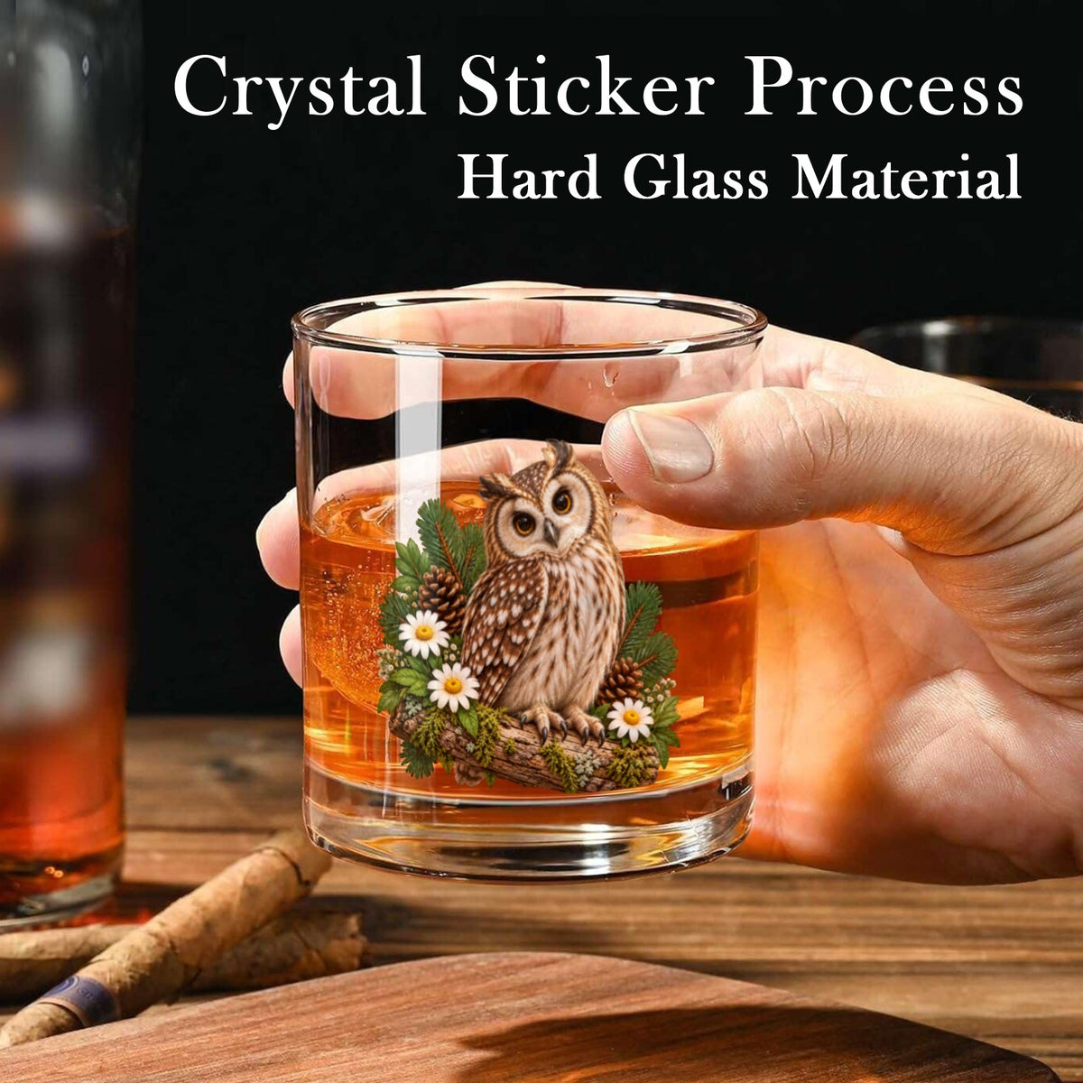 Owl 10oz Whiskey Glass