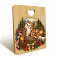 Howlet and Fawn Signature Collection Heart-Shaped Cutout Cutting Board