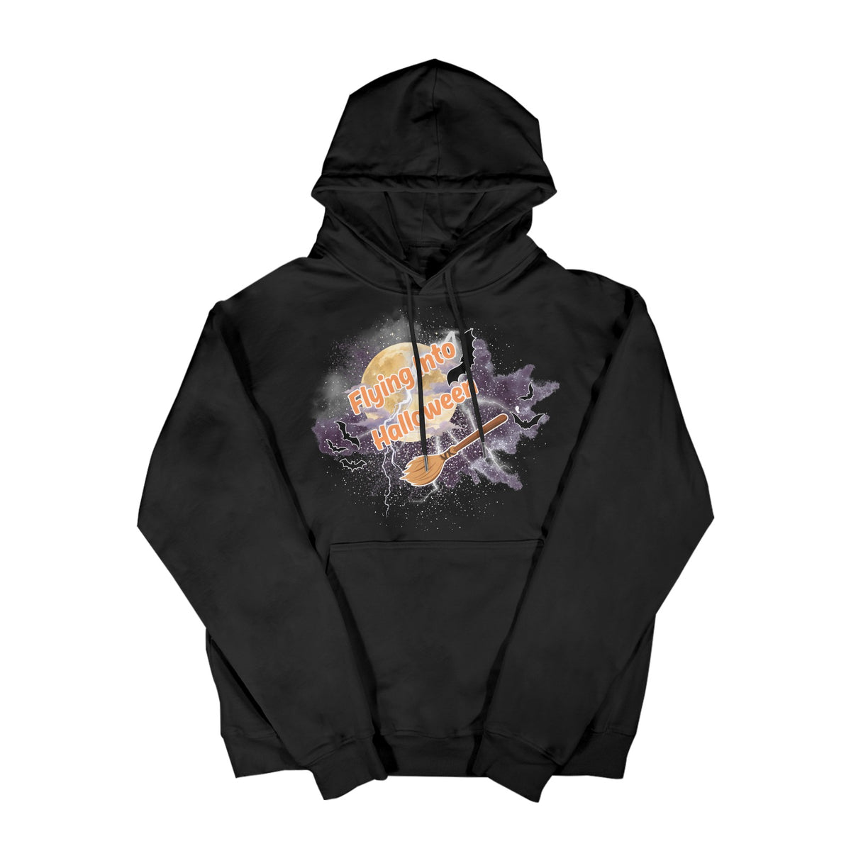 Flying Into Halloween Women's Polyester Hoodie