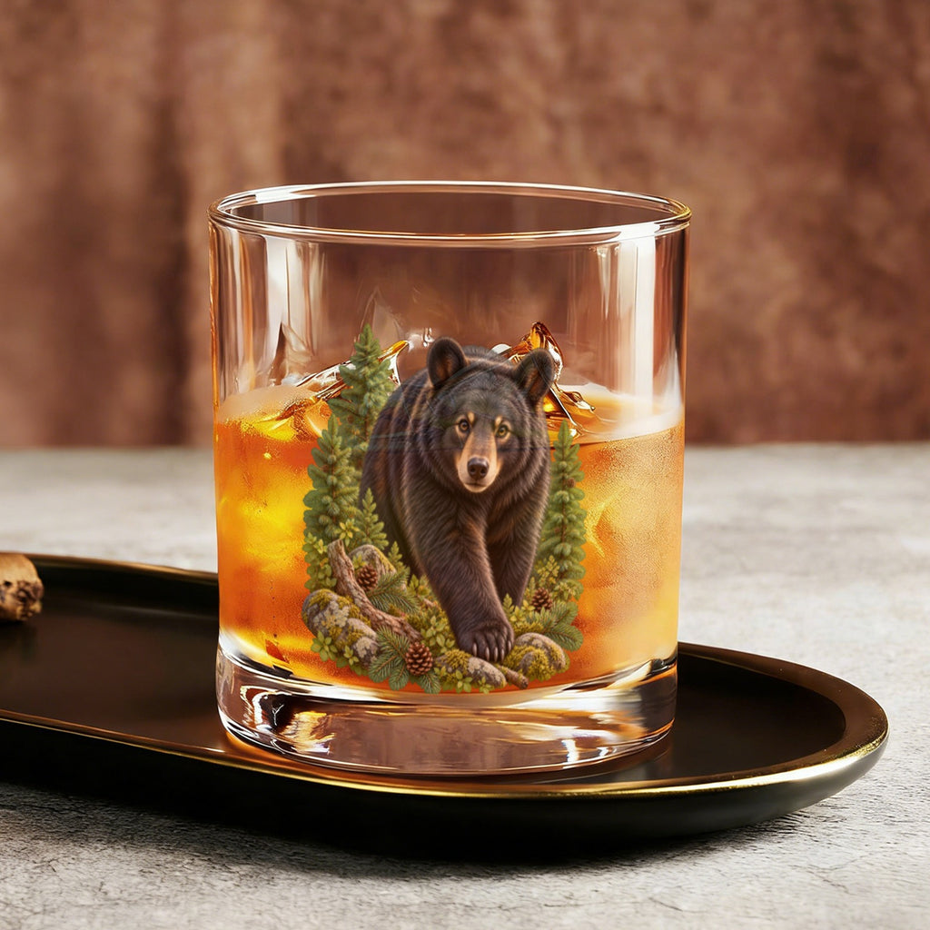 Bear 10oz Whiskey Glass