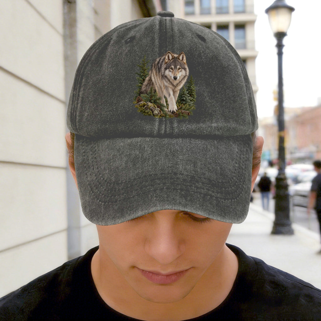 Wolf Washed Baseball Cap