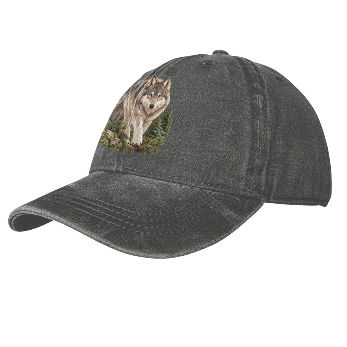 Wolf Washed Baseball Cap