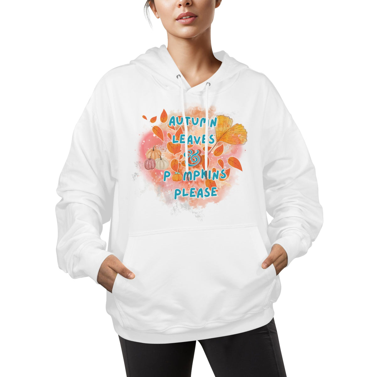 Autumn Leaves Women's Polyester Hoodie