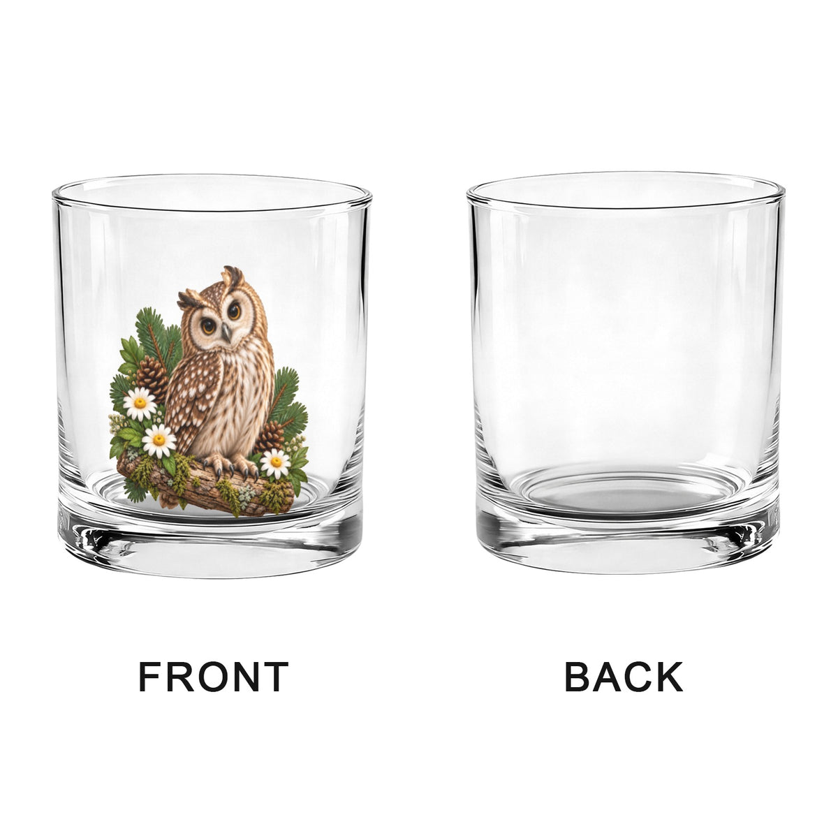 Owl 10oz Whiskey Glass