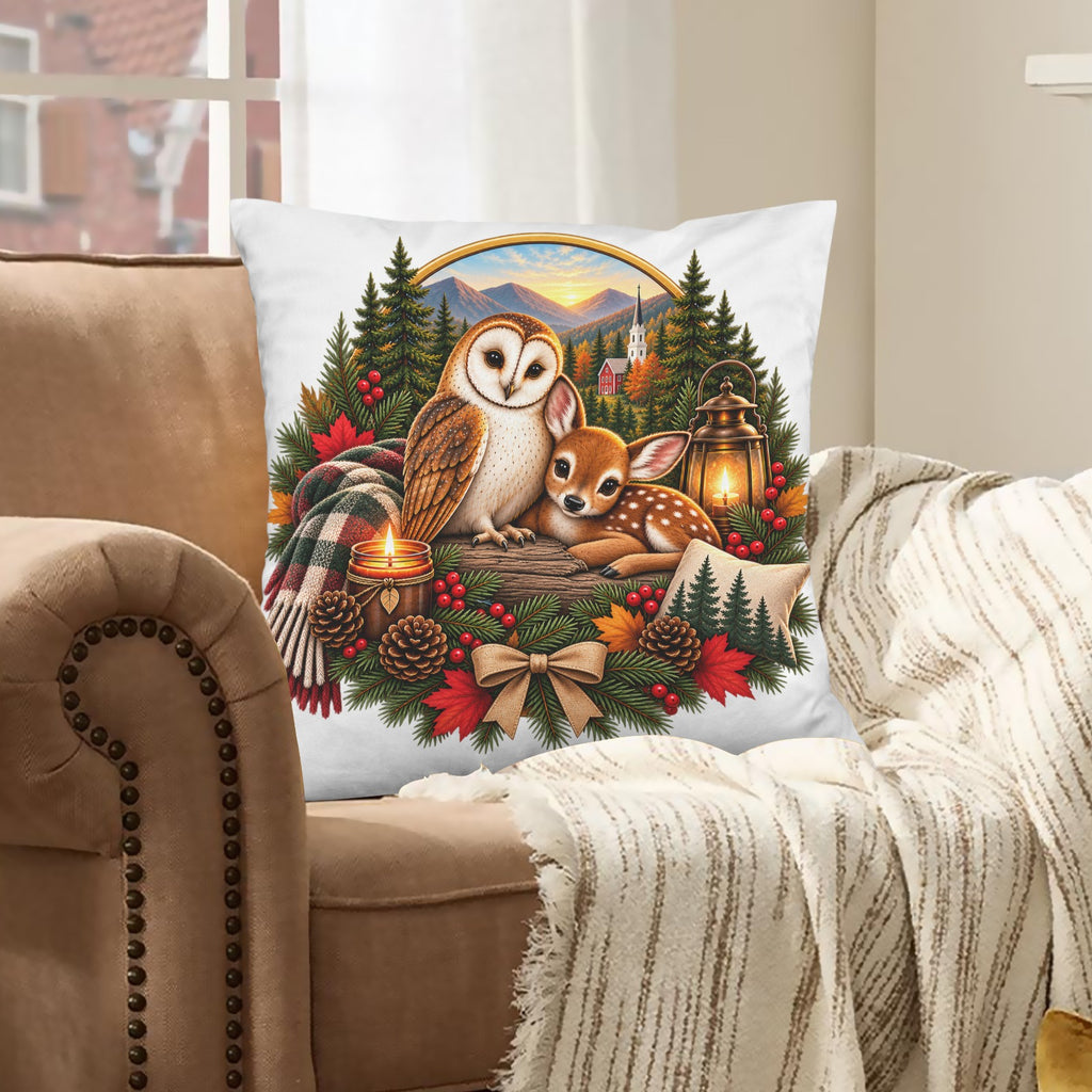 Howlet and Fawn Signature Collection Velvet Pillow Case 18 x 18 inch (One Side)
