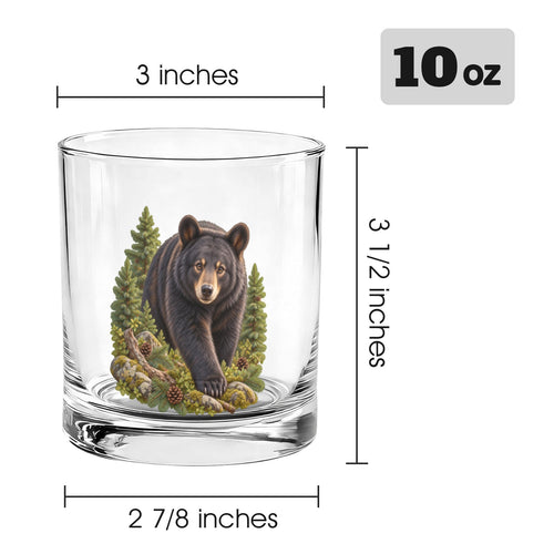 Bear 10oz Whiskey Glass