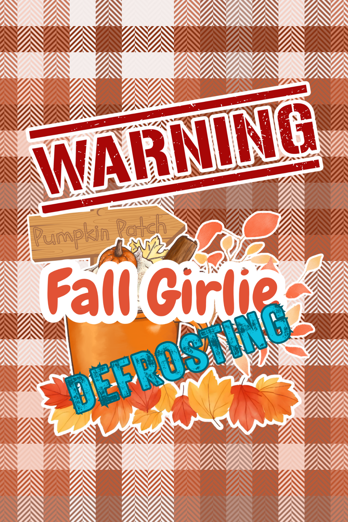 Fall Girlie Defrosting Printable Artwork