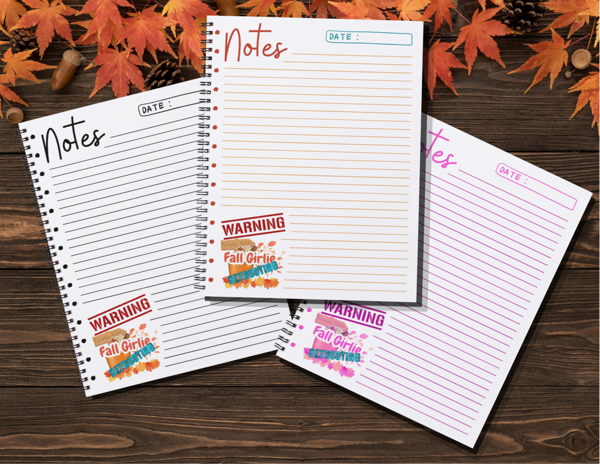 Fall Girlie Defrosting Note Sheet Printables