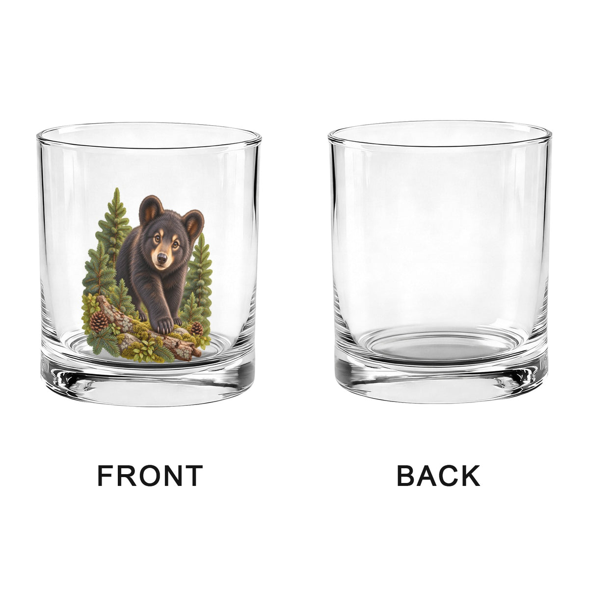 Bear Cub 10oz Whiskey Glass