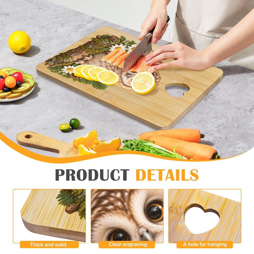 Howlet Heart-Shaped Cutout Cutting Board