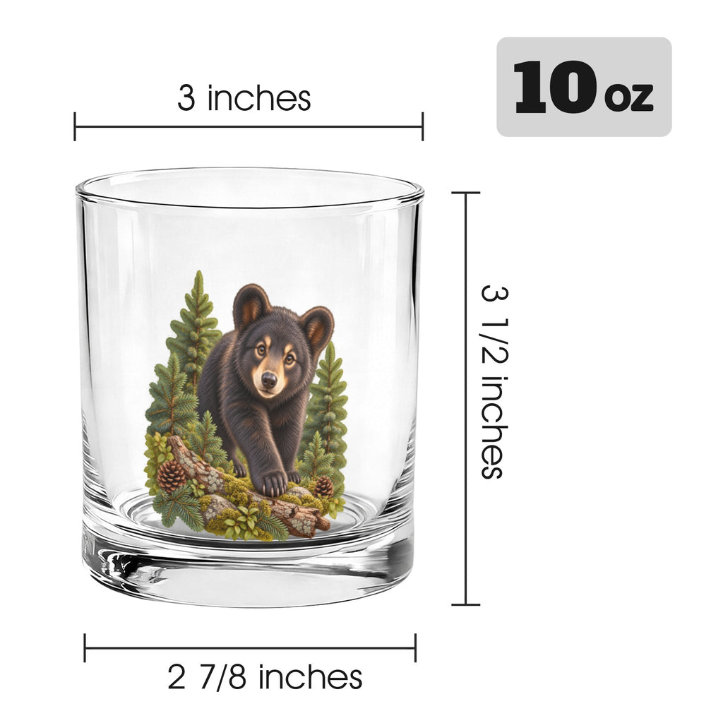 Bear Cub 10oz Whiskey Glass